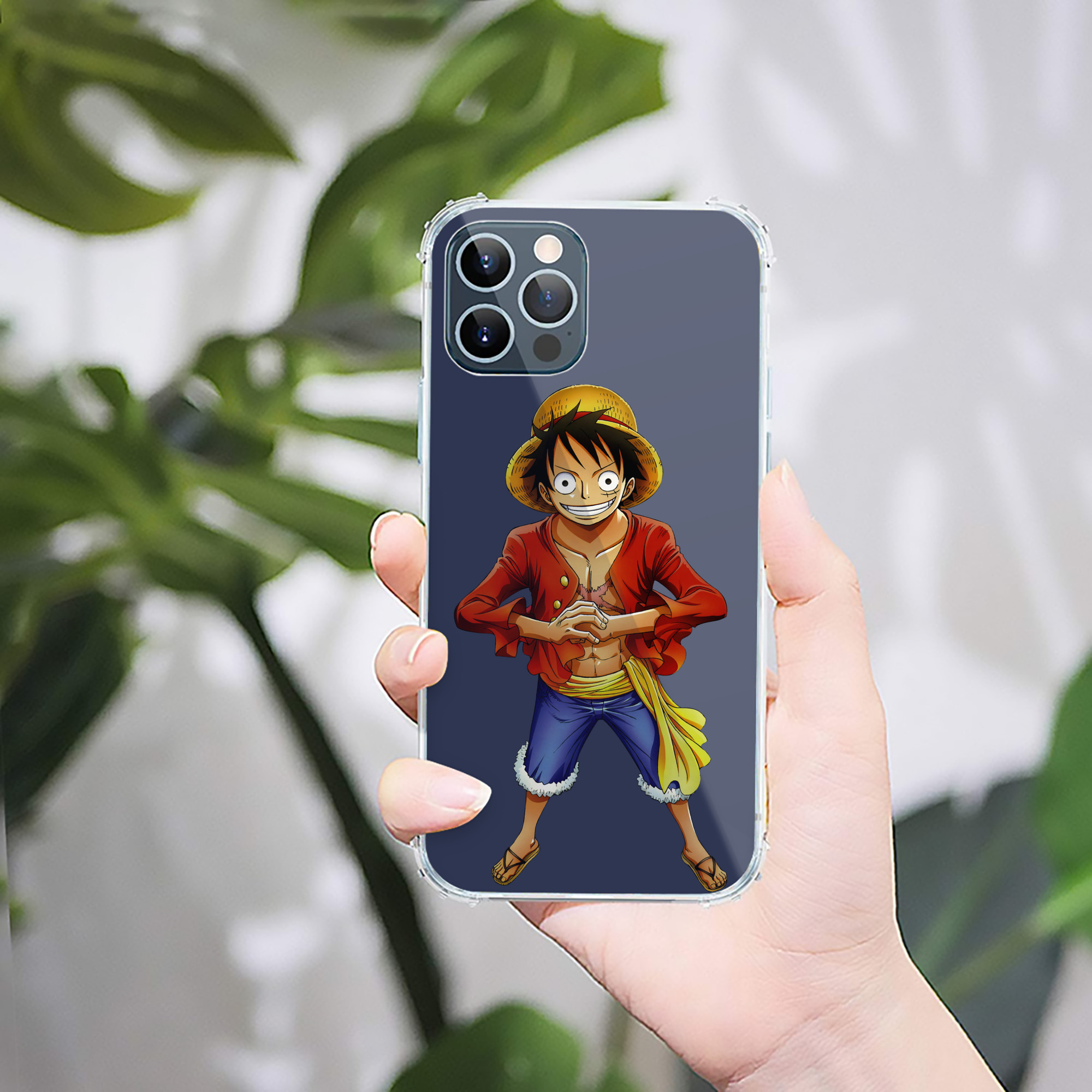 （画像用） ワンピース モンキー・D・ルフィ ONE PIECE Monkey D. Luffy 【iPhone 12シリーズ対応】透明スマホケース（クリアソフトケース）